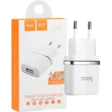 Hoco Punjač kućni za smartphone, tablete, 1.0 A - C11 Smart single USB, Bijeli