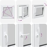  Prozor za podrum RISOR 50 x 50 cm PVC i staklo Antracit | shoptok.hr