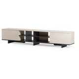 Marckeric Črna TV omarica 230x44x36 cm Cequoia – | Shoptok.si