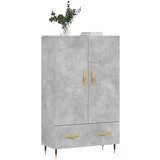  Visoka komoda boja betona 69 5 x 31 x 115 cm konstruirano drvo | shoptok.hr