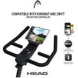 Head sobni bicikl, LED zaslon, kompatibilan Kinomap, Zwift, 32 razine, crni | shoptok.hr