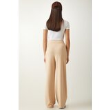  Women's Cream Waist Velcro Comfortable Palazzo Pants | shoptok.hr