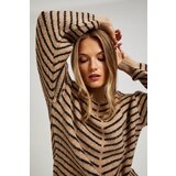 Marisse Beige And Black Striped Sweater | Shoptok.si