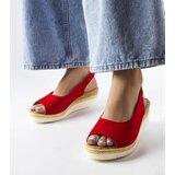 Big Star Red wedge sandals | ePonuda.com