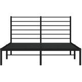  Metalni okvir za krevet s uzglavljem crni 120x200 cm | shoptok.hr