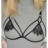 Fenzy Modrček Iz Elastičnih Trakcev S Čipko, Art2803, Črn | Shoptok.si