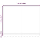 vidaXL Avtomatska Retraktibilna Tenda Krem 350x250 cm | Shoptok.si