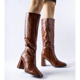 Gemre Brown insulated heeled boots Ferruccio | Shoptok.si