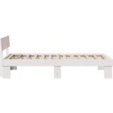 vidaXL krevetna konstrukcija bijelo 75 x 190 cm čvrsta borova drva | shoptok.hr