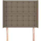  Uzglavlje s ušima smeđesivo 83x16x118/128 cm od tkanine | shoptok.hr