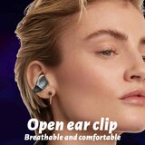 Venisymlis Ušesne slušalke Bone Conduction Bluetooth 5.3 s priponko, šport, tek, (22102411) | Shoptok.si