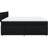  Krevet s oprugama i madracem crni 200x200 cm od tkanine | shoptok.hr