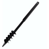 vidaXL Jeklen spiralni vrtalni sveder za zemljo z ročajem 80 mm črne barve, (21366903) | Shoptok.si