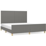 Maison Chic Posteljni okvir - Dvoposteljna postelja - Zakonska postelja brez vzmetnice temno siv 180x200 cm tkanina-J4425, (21771145) Cene