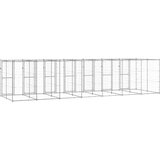 Vanjski kavez za pse od pocinčanog čelika 16,94 m² | shoptok.hr