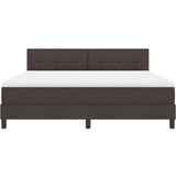  Posteljni okvir z vzmetnico Temno rjav Tkanina 180 x 200 cm, (22067294) | Shoptok.si