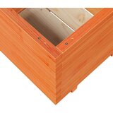  Vrtno cvetlično korito voščeno 60x60x49,5 cm trdna borovina | Shoptok.si