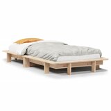 vidaXL Okvir kreveta bez madraca 75 x 190 cm od masivne borovine Cijene