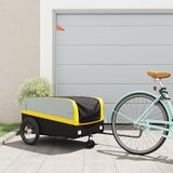 The Living Store Kolesarska prikolica črna in rumena 45 kg železo - Kolesarska Prikolica, (21835871) | Shoptok.si