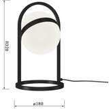 Wofi 8046-102 - LED Dodirna prigušiva lampa AVIGNON LED/10,5W/230V crna | Eponuda.com