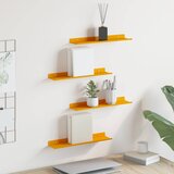  Lebdeća polica Zidne 4 pcs Žuta 40 x 8,5 x 2,5 cm Čelik | shoptok.hr