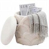 Livetastic TABURE, tekstil krem barve Cene