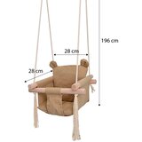 Ginger Home Dečija drvena ljuljaška plišani meda – mekano pamučno sedište, do 30 kg ( W01D203 ) | Eponuda.com