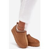 Boto Low Women's Snow Boots with Embroidery on Platform Camel Taliah | shoptok.hr