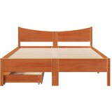 vidaXL Posteljni okvir s predali voščeno rjava 150x200 cm borovina, (21322188) | Shoptok.si