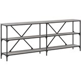  Konzolni stol boja hrasta sonome 200x30x75 cm od drva i željeza | shoptok.hr