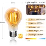 Aigostar led sijalica A60 E27/8W/230V 2200K | Eponuda.com