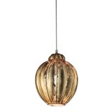  SIRU – Visilica na sajli FOGLIA ORO 1xE27/60W/230V fi 25 cm, zlatna, venecijansko staklo/zlato | Eponuda.com