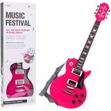 Dječja gitara + mikrofon spojen na instrument - roza | shoptok.hr