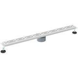  362 Stepeni Odvod za Tuš s Dizajnom Vodilice Srebrno 100 cm | shoptok.hr