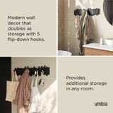 Umbra Črn plastičen stenski obešalnik 72 cm Sticks – | Shoptok.si