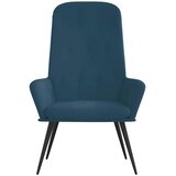  Stolica za opuštanje plava baršunasta | shoptok.hr