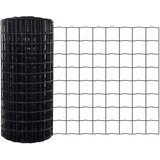 Euro ograda s postom 25 x 0,6 m Čelik premazan PVC-om Siva | shoptok.hr
