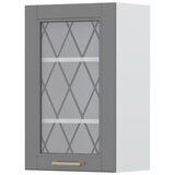Jela VISEI ELEMENT SA STAKLENIM VRATIMA ZA KUHINJU TARA V7-45-1KS-Grafit mat lak | shoptok.hr