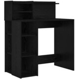  Stol s policom Crni hrast 90 x 48 x 101,5 cm Konstruirano drvo | shoptok.hr