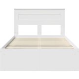  Okvir za krevet Bijelo 120 x 200 cm Čvrsto borovo drvo | shoptok.hr