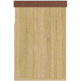 vidaXL klupa za cipele s jastukom boja hrasta 80 x 30 x 47 cm iverica | shoptok.hr