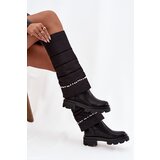 Boto women's insulated boots with beads black irvette | Eponuda.ba