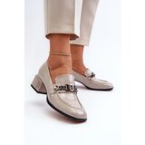 S. BARSKI Grey Patent Leather Court Shoes with Block Heel S.Barski | Shoptok.si