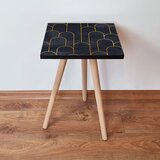 Hanah home klub sto Shp155, 35x42x35 cm, Crni | ePonuda.com