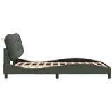  Okvir za krevet bez madraca Hvar tamnosivi 140 x 190 cm od tkanine | shoptok.hr