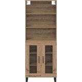  Visok predalnik Umetni hrast 69,5 x 34 x 180 cm Konstruiran les, (5000108320) | Shoptok.si