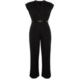 Trendyol Curve Plus Size Jumpsuit - Black - Regular fit Cene