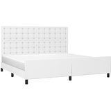 Okvir za krevet s uzglavljem bijeli 200x200 cm od umjetne kože | Eponuda.com