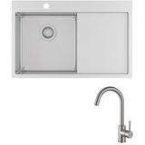 Aquasanita set luna 101 n-l + vida krom mat | shoptok.hr