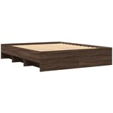  Okvir kreveta bez madraca smeđi hrast 150x200 cm izrađeno drvo | shoptok.hr
